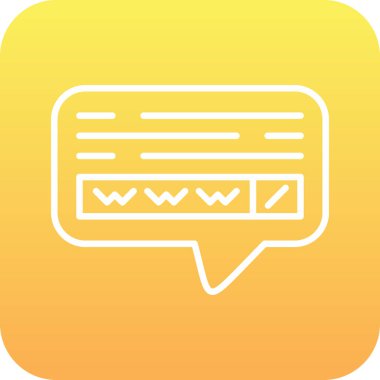 Web simgesi vektör illüstrasyonu