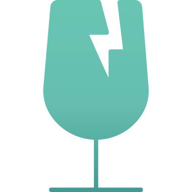 taslak biçiminde alkol kokteyli simgesi