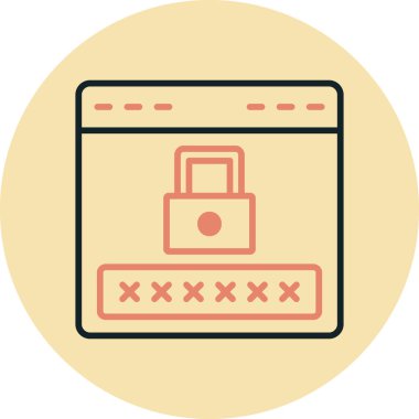 password web icon vector illustration