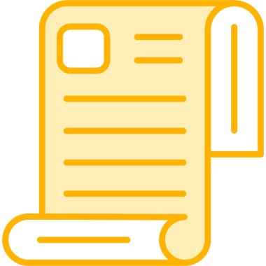 Belge. Web simgesi basit illüstrasyon