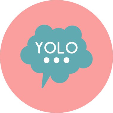 Kelime ile konuşma baloncuğunun vektör illüstrasyonu 