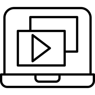 video çalma vektör simgesi