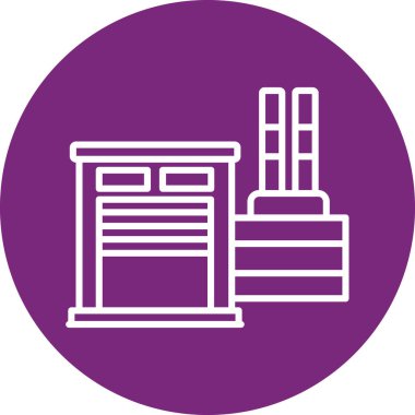 Bina. Web simgesi basit tasarım