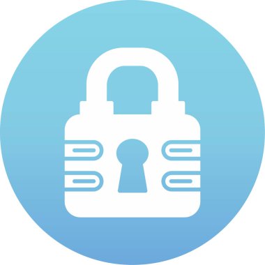 kilit simgesi, vektör illüstrasyonu