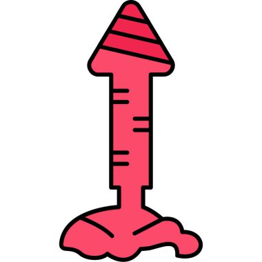 Modern çizgi film simgesinin vektör illüstrasyonu