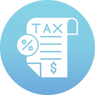 Vergi. Web simgesi basit illüstrasyon