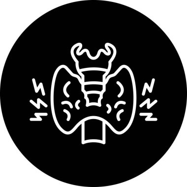 Bir kafatası simgesinin vektör çizimi