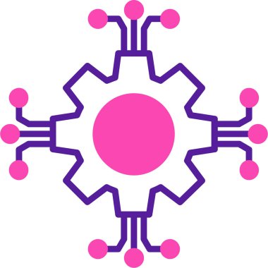 Modern bir simgenin vektör illüstrasyonu