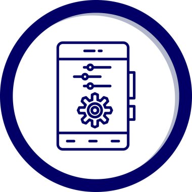 - Telefon. Web simgesi basit illüstrasyon