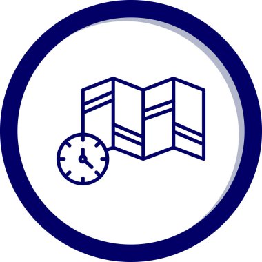 Saat simgesinin vektör illüstrasyonu