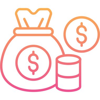 Para için. Web simgesi basit tasarım