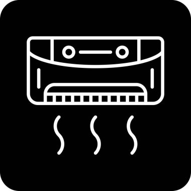 sıcak buhar simgesi, basit vektör