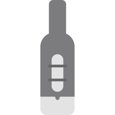 şişe vektörü düz illüstrasyon tasarımı