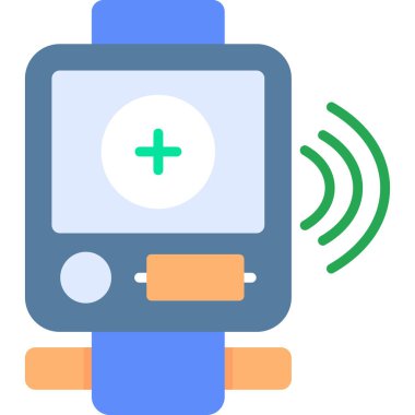 Uzak simgeye sahip akıllı telefon, vektör illüstrasyon tasarımı