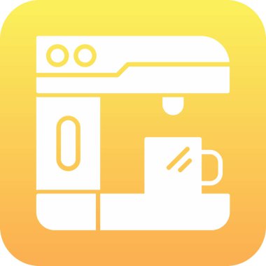 Kahve makinesi vektör simgesi