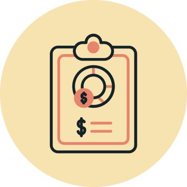 İş düz renkli vektör simgesi