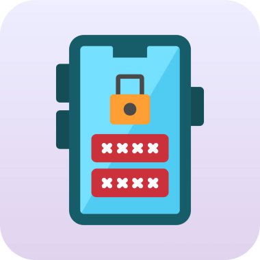 Güvenlik sistemi simgesi. vektör illüstrasyonu