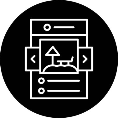 seo modern simgesinin vektör illüstrasyonu