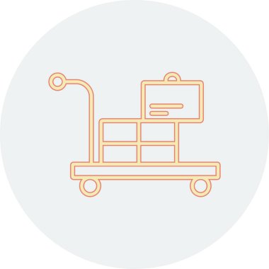 Tramvay Simgesi vektör çizimi