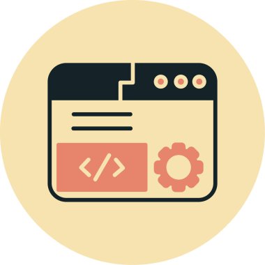 Web simgesi vektör illüstrasyonu