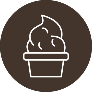 Dondurma külahı vektör çizim