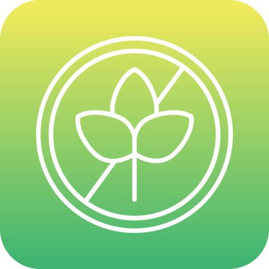 Benzersiz Yaprak Vektör Satırı Simgesi