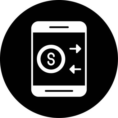 Mobil uygulama simgesinin vektör illüstrasyonu