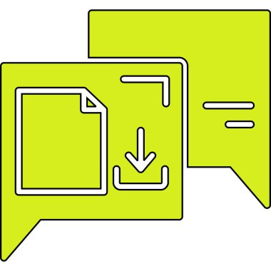 Çizgi roman simgesinin vektör çizimi