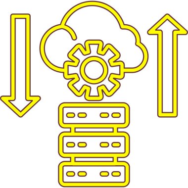 Bulut hesaplama. Web simgesi