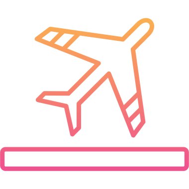 Uçak. Web simgesi basit illüstrasyon