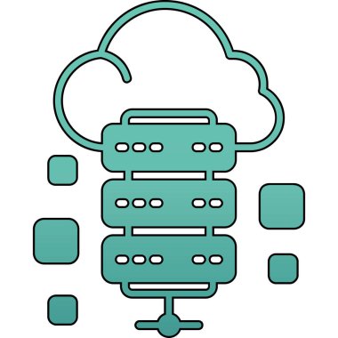 bulut bilgi işlem sunucusu simgesi