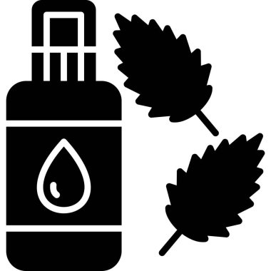 Yağ şişesi ikonu. Basit tasarım