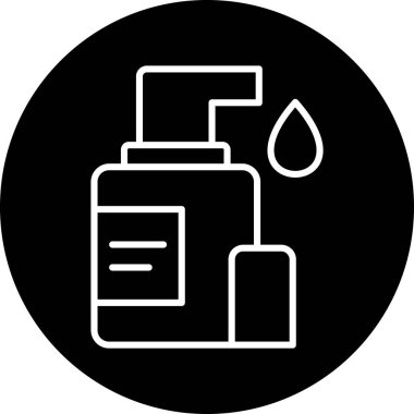 Damlalı bir şişenin vektör çizimi