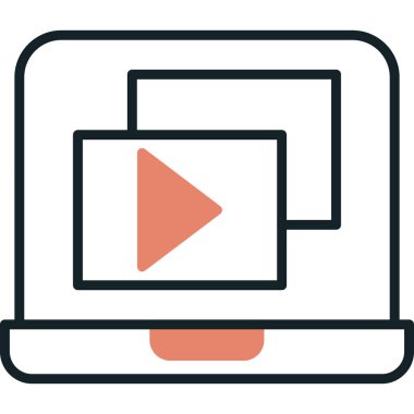 vektör renk çizgisi simgesini çal