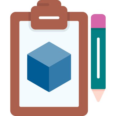 Kalem. Web simgesi basit illüstrasyon