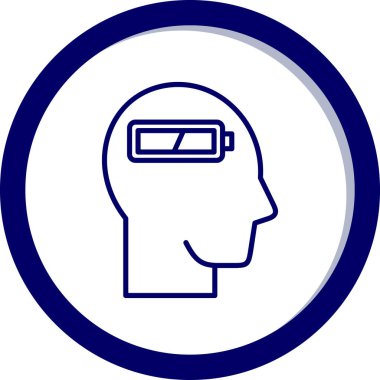 Bir insan simgesinin vektör illüstrasyonu