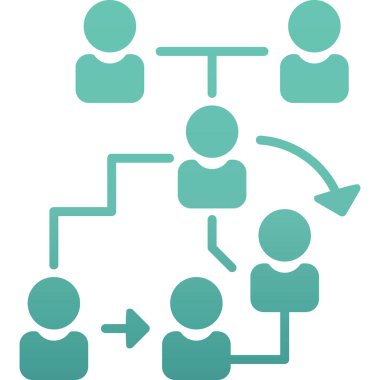 Sosyal ağ vektör simgesi