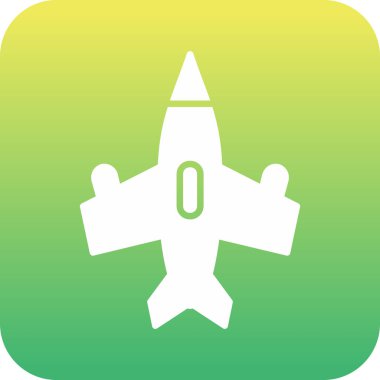 uçak simgesi soyut arkaplanda izole edildi