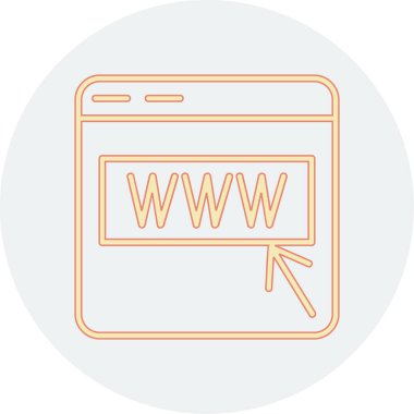 websitesi web tarayıcı simgesi çizimi