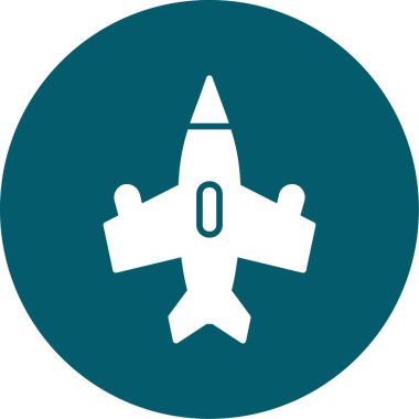 Uçak. Web simgesi basit illüstrasyon