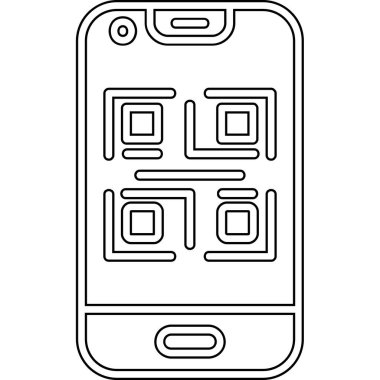 cep telefonu simgesi. Web için akıllı telefon vektör simgelerinin özet çizimi