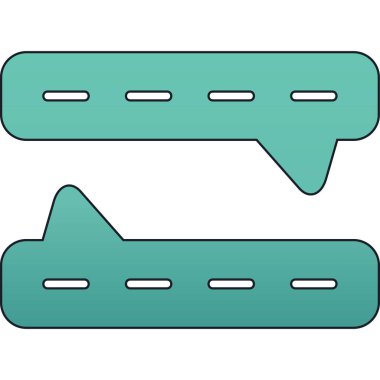 Sohbet balonları ikonu. Web tasarımı için baloncuk vektör simgelerinin özet çizimi