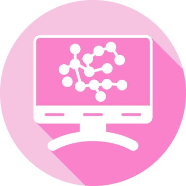 Bilgisayar simgesinin vektör illüstrasyonu