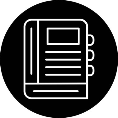 Kitap. Web simgesi basit illüstrasyon