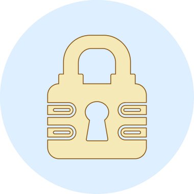 ikon vektör illüstrasyonunu kilitle