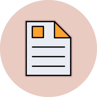 Vektör belgesi Simge illüstrasyonu