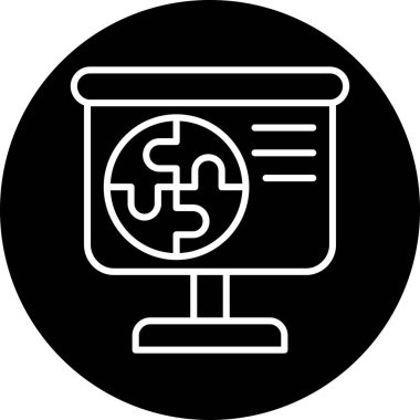 Devre kartı simgesi olan bilgisayar faresi. Web için bilgisayar fare vektör simgelerine sahip bilgisayarın basit çizimi