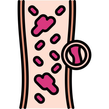 Kemik ikonu. Kemik simgesinin vektör illüstrasyonu