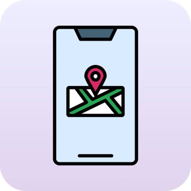 Harita konumu vektör simgesi