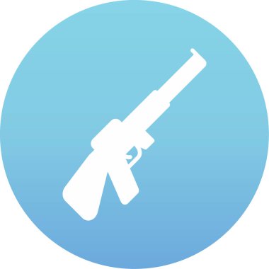 vektör tüfek simgesi, vektör illüstrasyonu